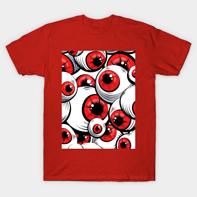 Red eyes Halloween witch T-Shirt by igzine